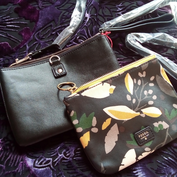 Fossil Handbags - Fossil Clutch and Gap Crossbody Bag, NEW